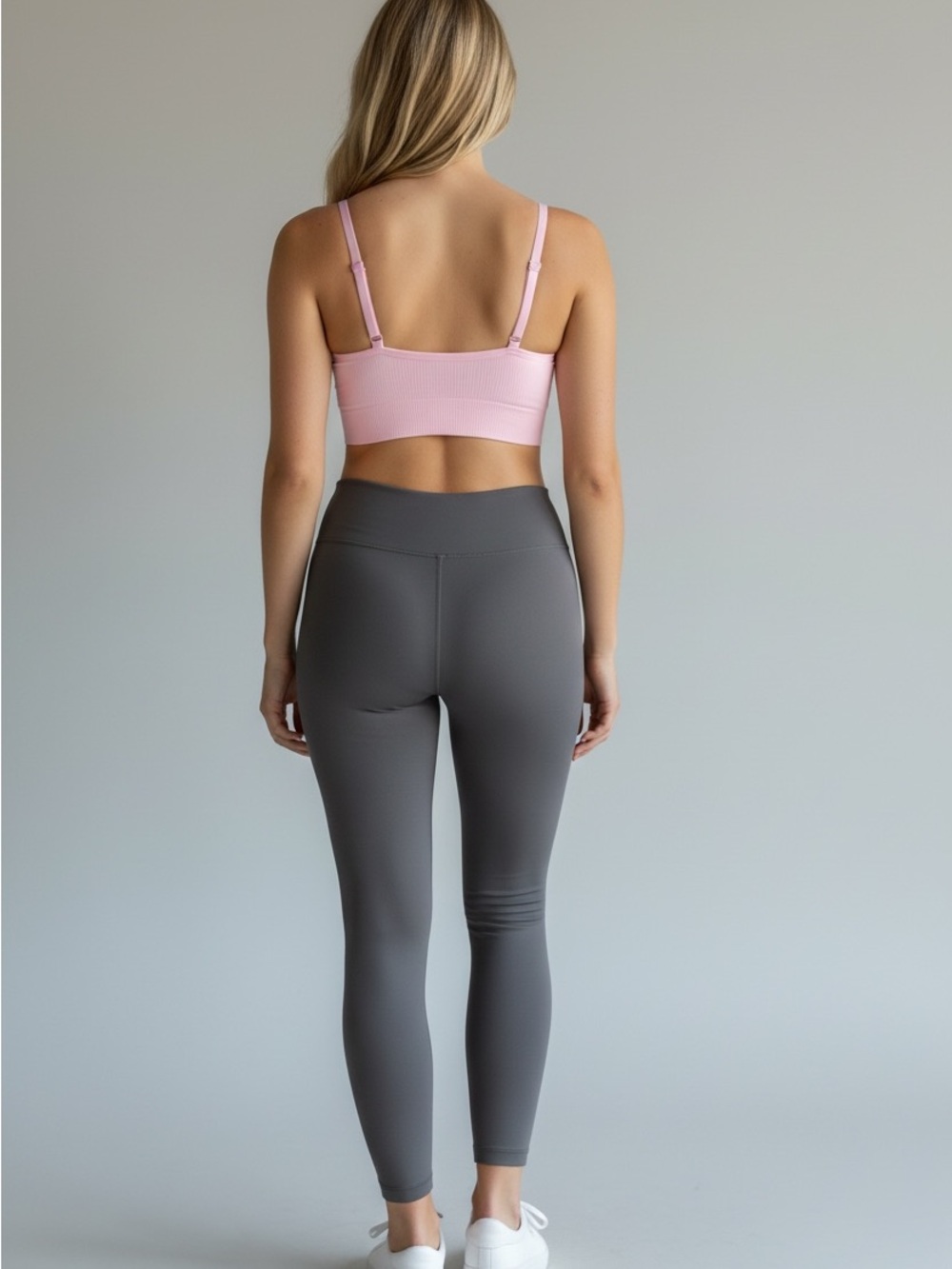 4 for $30.00 Auden Light Pink Ribbed Sports Bralette - Picture 2 of 7